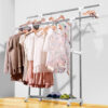 039027-01-01000-3 晴天媽咪 304不鏽鋼 伸縮雙桿衣架 【039027-01】