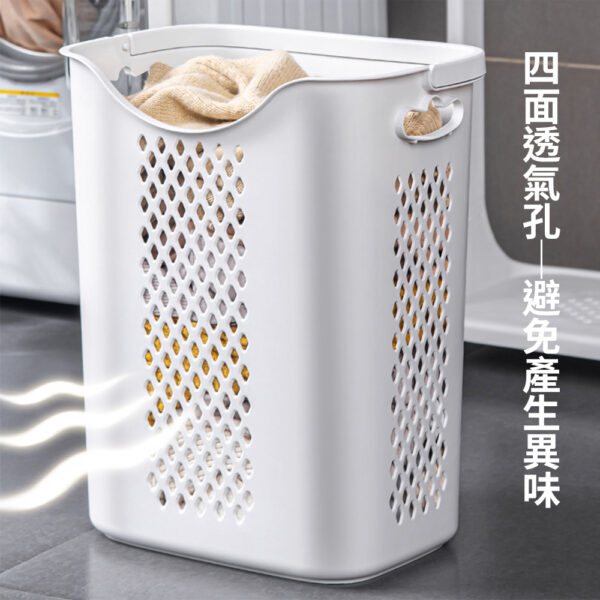 Mr.box  升級加大款  日式雙向洗衣籃 髒衣分類收納籃-附輪 多款可選