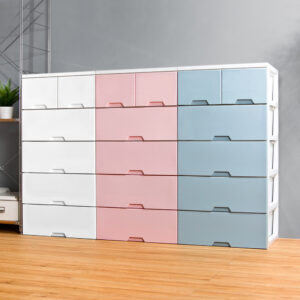 Mr.box 台灣製 大面寬簡約玩具衣物抽屜式收納櫃五層(2小抽+4大抽) 三色可選